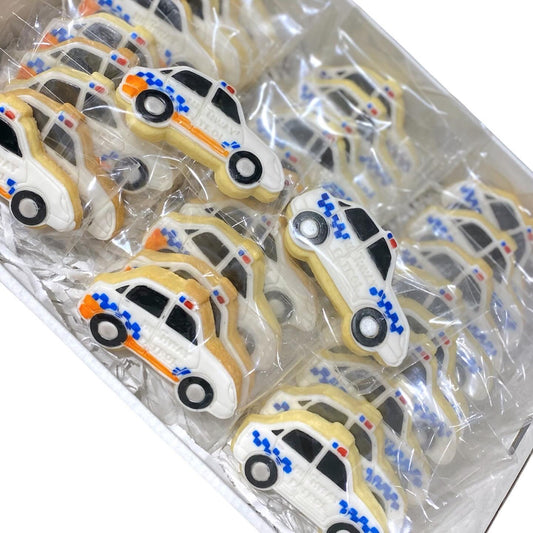 Police Car Sugar Cookies - 12 Pack