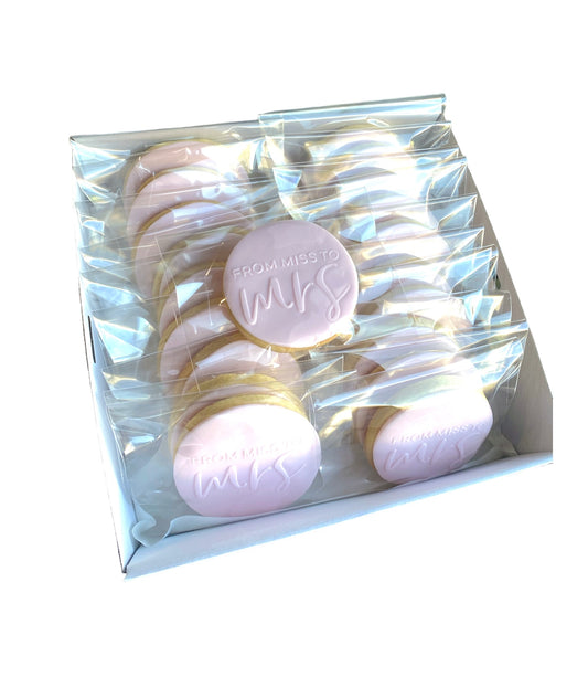 From Miss to Mrs Sugar Cookies - 12 Pack