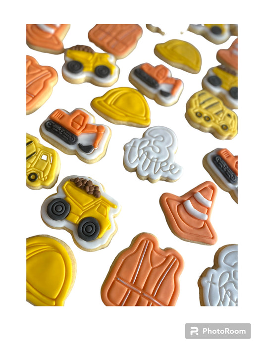 Construction Sugar Cookies - 12 Pack